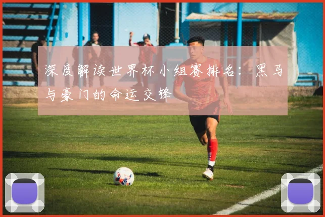深度解读世界杯小组赛排名：黑马与豪门的命运交锋