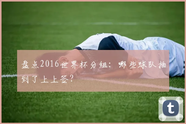 盘点2016世界杯分组：哪些球队抽到了上上签？